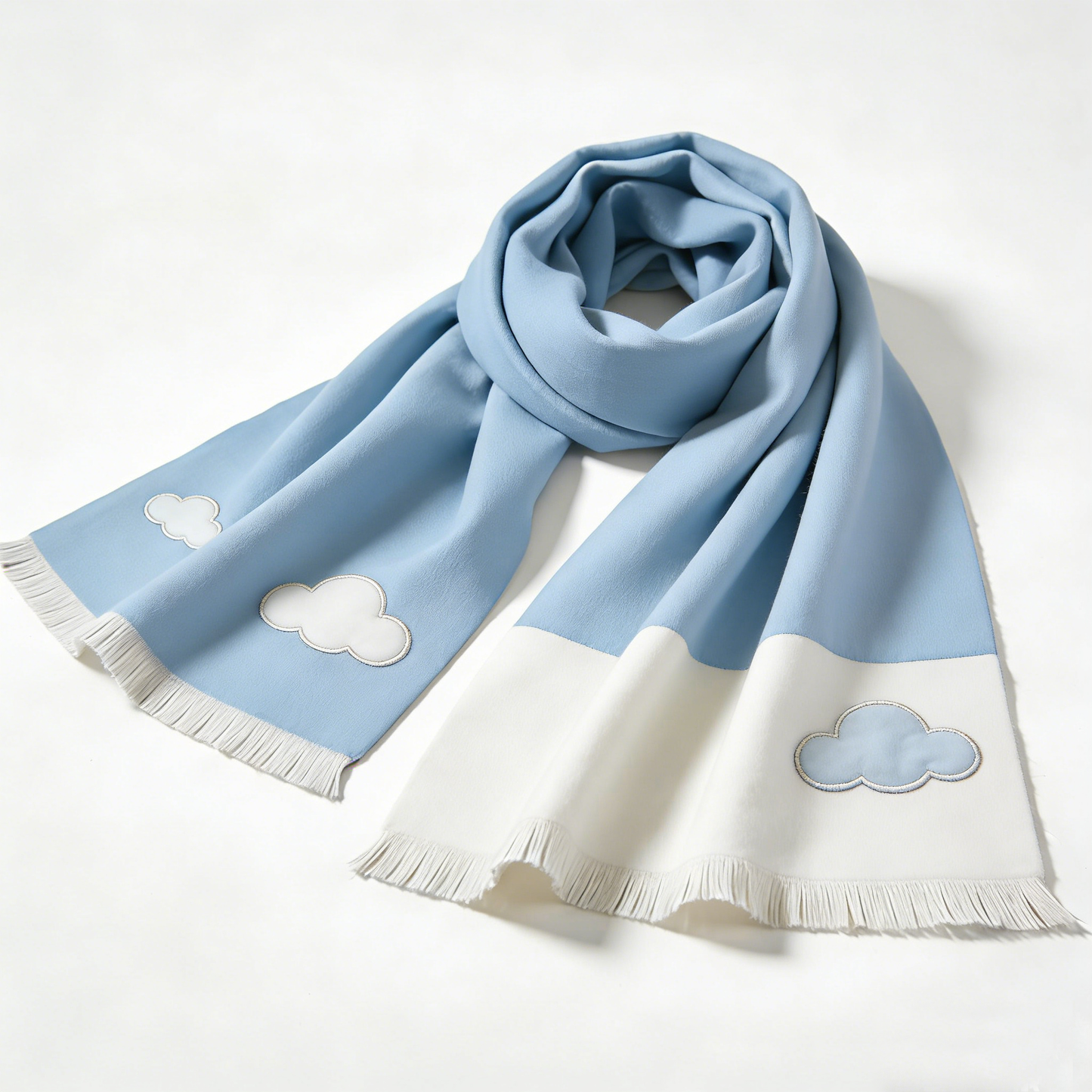 Light Blue Cloud Scarf