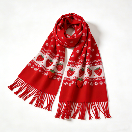 Red Strawberry Scarf