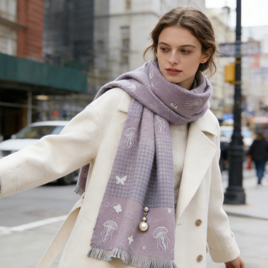 Purple Jellyfish Scarf