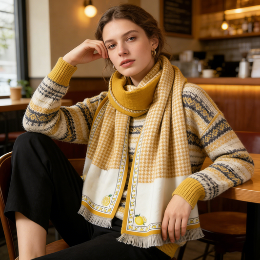 Yellow Lemon Scarf