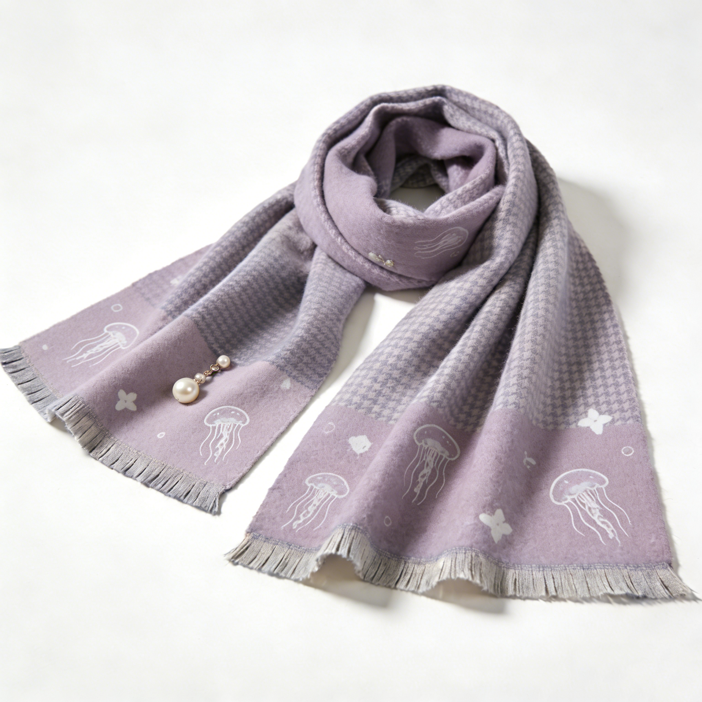 Purple Jellyfish Scarf