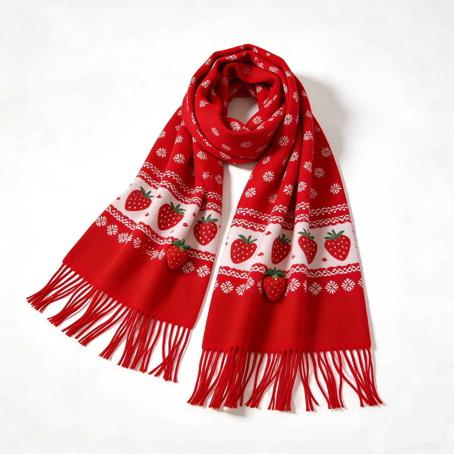 Red Strawberry Scarf