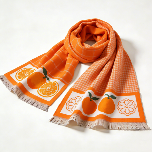 Orange Fruit Scarf